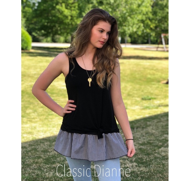 Gingham Ruffle Shirt Extender - Picture 3 of 3